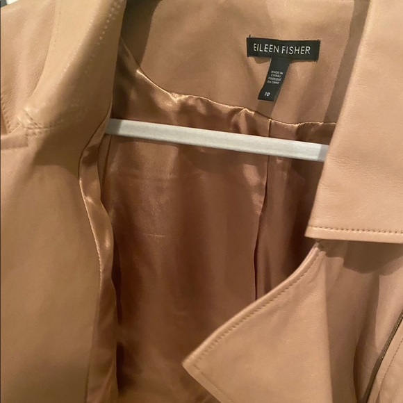 REAL leather jacket!! Eileen Fisher - Picture 6 of 7